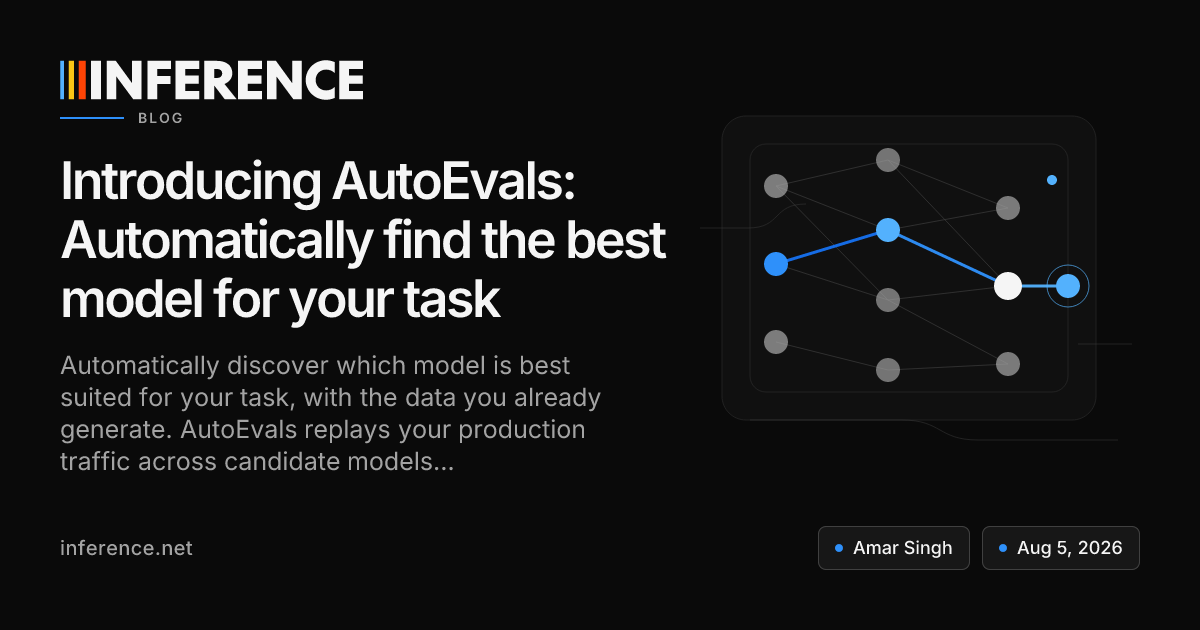 Introducing AutoEvals: Automatically find the best model for your task