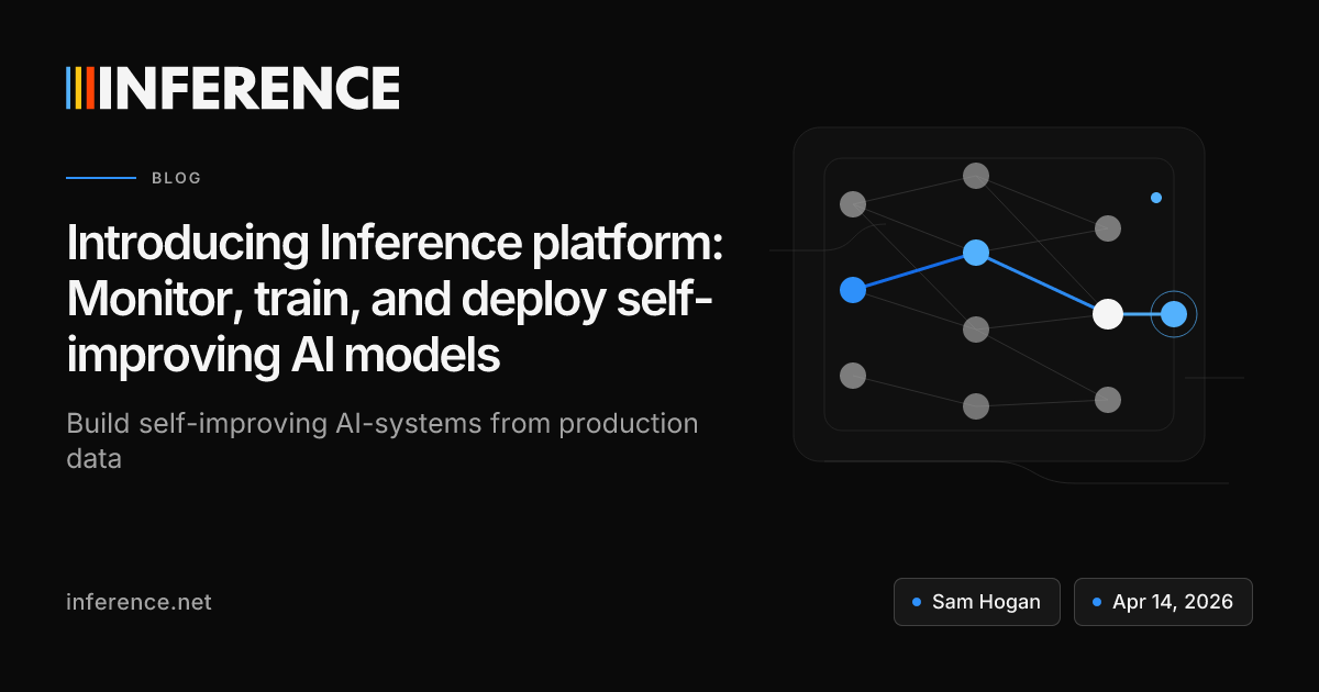 Introducing Inference platform: Monitor, train, and deploy self-improving AI models